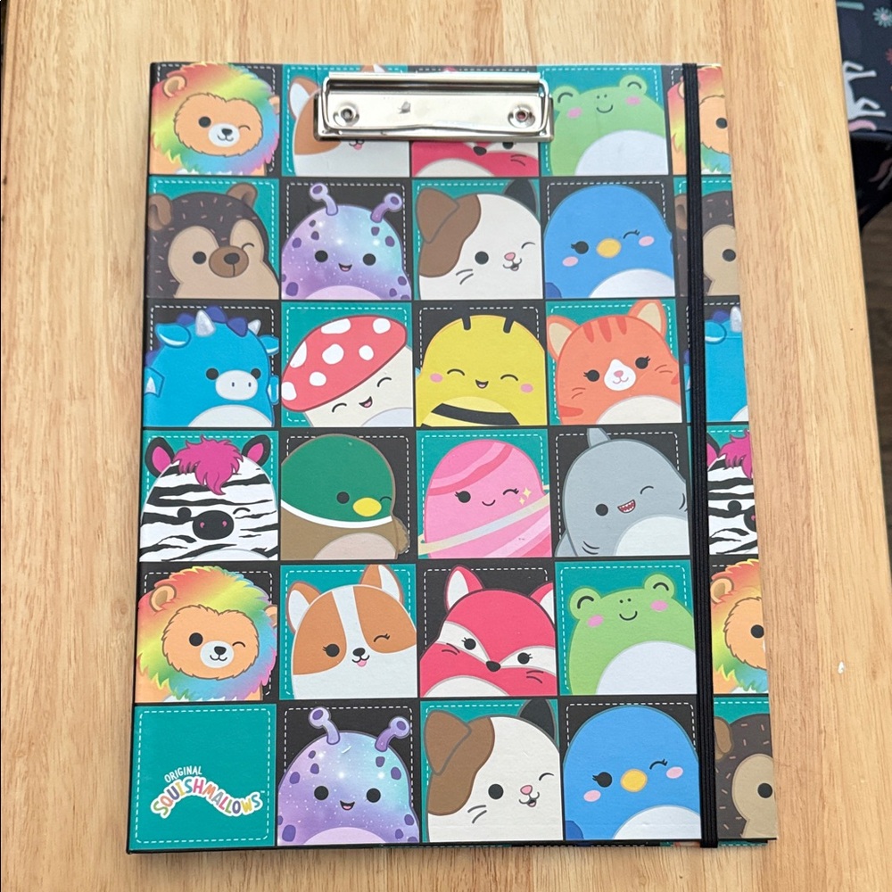 Squishmallows Multicolor Character Clipboard